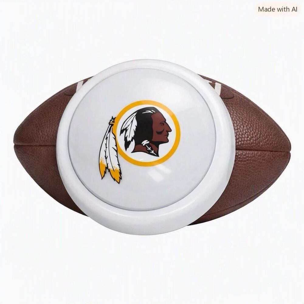 Washington Redskins Commanders NFL Official Football TAP ON LIGHT NFL YARD LINE
